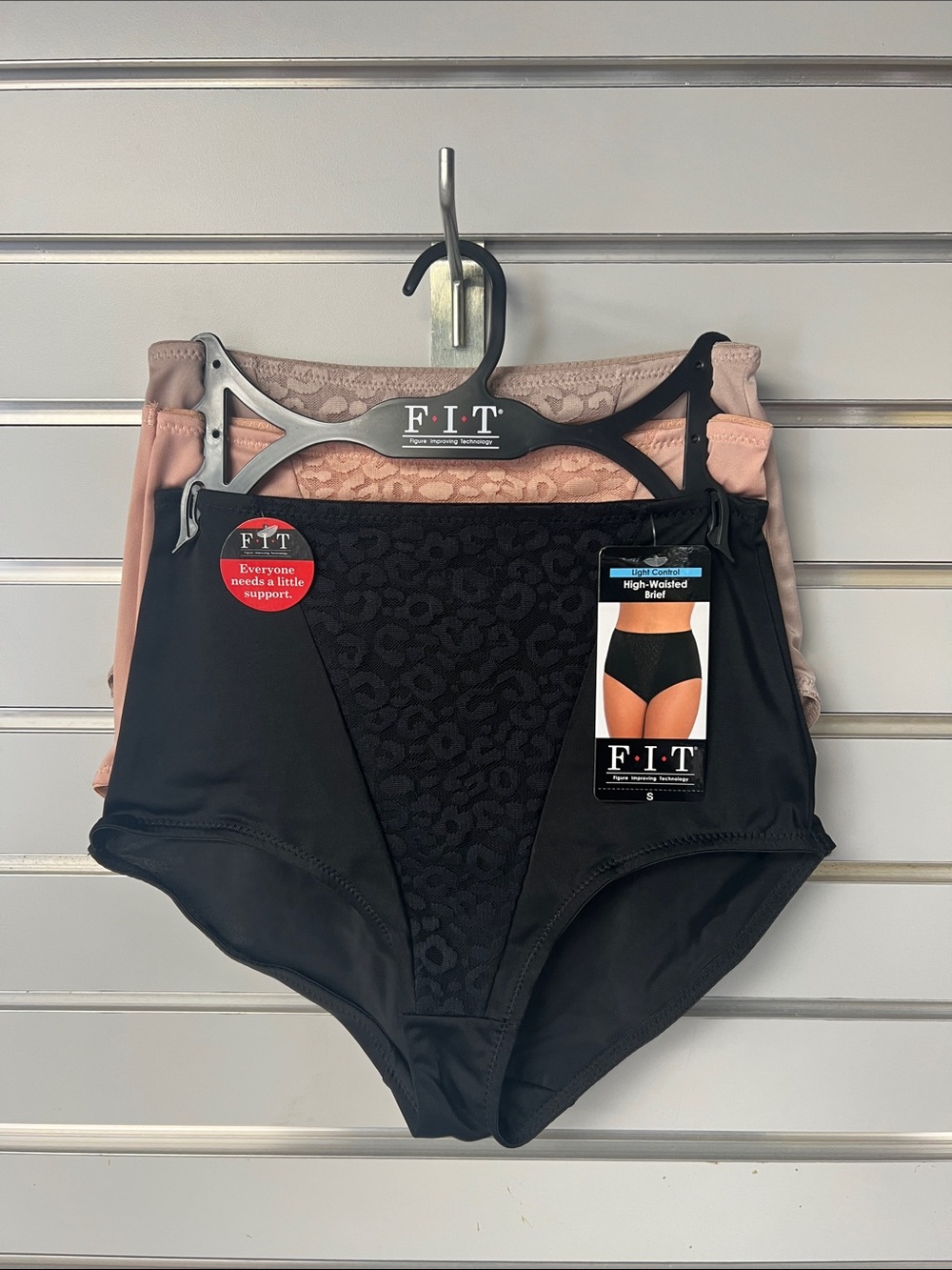 High-Waisted Shaping Briefs - Black